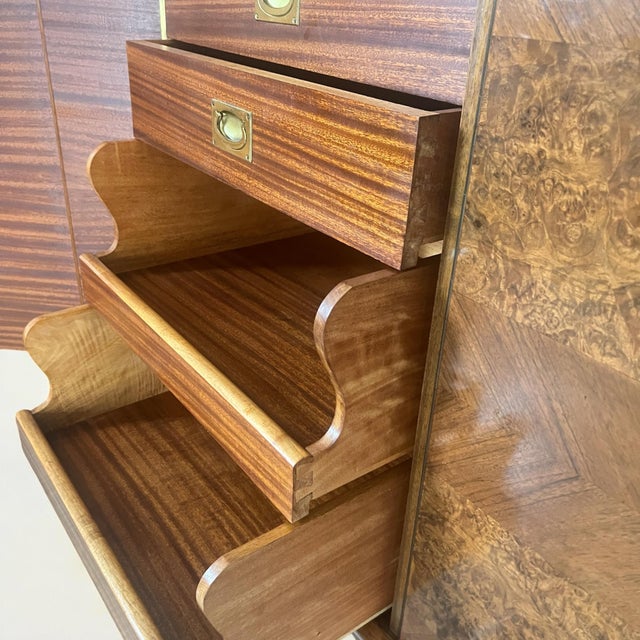 Vintage Art Deco Sideboard in Walnut and ly Veneered, 1920s For Sale - Image 6 of 11