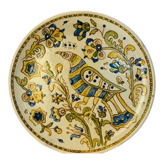 Vintage Ceramic Jeziorna Polish Pottery Plate Bolesławiec 1960s Poland For Sale