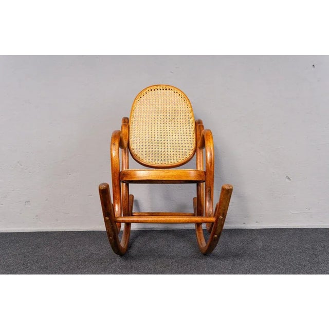 Brown Antique Children's Rocking Chair For Sale - Image 8 of 18
