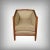 This armchair embodies the understated, geometric elegance of the 1930s Art Deco style. Its stained beech frame, with its...