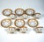 X-Form Mocha Service for 6 in Gilt Bronze with Scattered Flowers from Meissen, 1980s, Set of 21 For Sale - Image 6 of 10