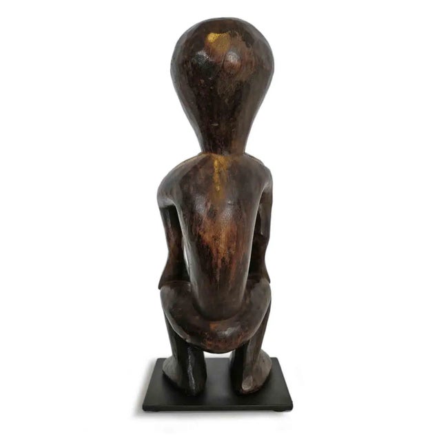 Vintage Bwami Lega Lined African Figurine / Sculpture For Sale - Image 4 of 5