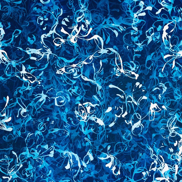 Blue Rising No.2 – 48x48 Large Textured Abstract Painting on Canvas, Blue Atmospheric Contemporary Art For Sale - Image 6 of 9