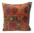 Turkish Vintage Kilim Orange & Green Decorative Pillow For Sale