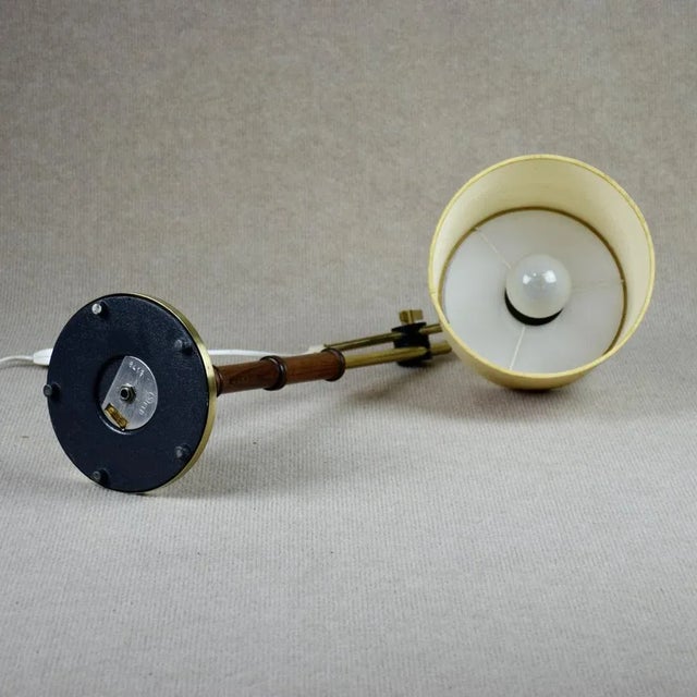 Brown Table Lamp from Falkenbergs Belysning, Sweden 1960s For Sale - Image 8 of 12