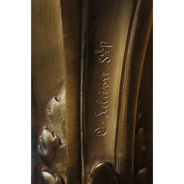 Louis XVI Style Gilt and Patinated Bronze Clock For Sale In New York - Image 6 of 6