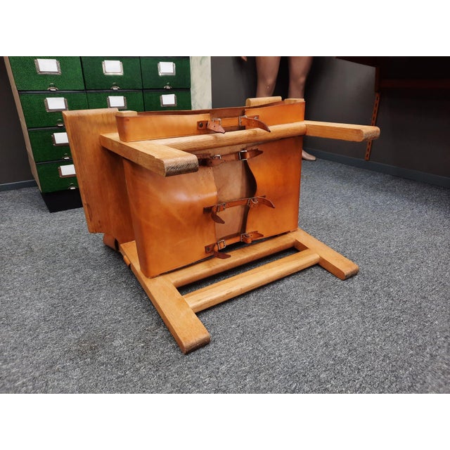 Vintage Armchair in Oak and Leather by Børge Mogensen, 1960s For Sale - Image 9 of 12