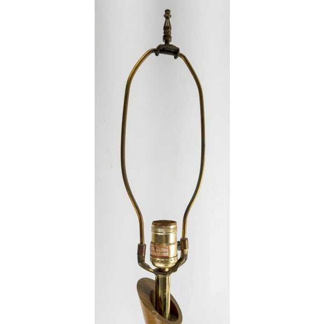 Antique White 1960s Vintage Mid-Century Modern Ceramic Table Lamp For Sale - Image 8 of 11