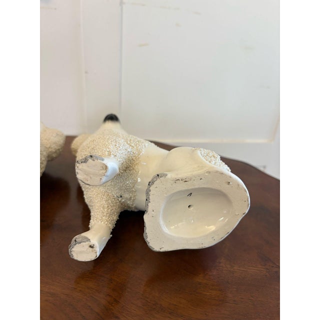 Victorian Staffordshire Poodles, 1860s, Set of 2 For Sale - Image 12 of 13