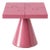 Popzlle Side Table in Pink Lacquer by Alexandre Ligios For Sale
