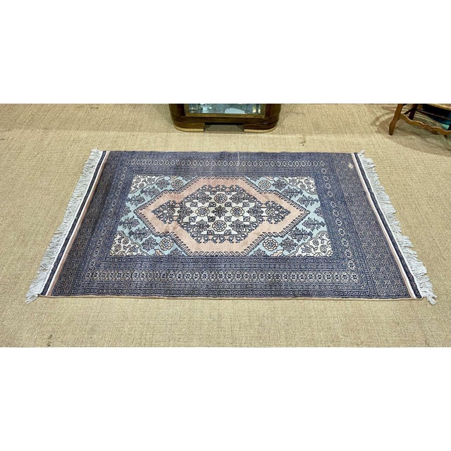 Handmade Pakistani wool rug - 2m04 x 1m21 (defects)