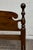 Early 20th Century Vintage Full Size Solid Pine Cannonball Poster Bed For Sale - Image 5 of 9