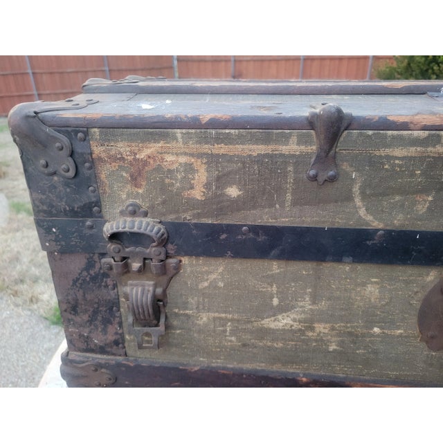 1900s Antique German Steamer With Dome Top For Sale - Image 12 of 13