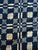 This is a beautiful 19th-century hand loomed blue and white coverlet with a fringed bottom edge. The antique textile is an...