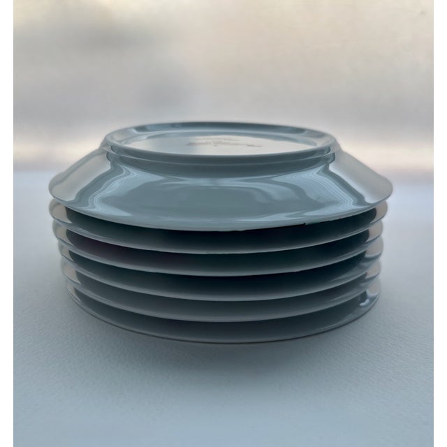 Set of 6 Vendanges Small Porcelain Plates by Philippe Deshoulieres For Sale - Image 14 of 17