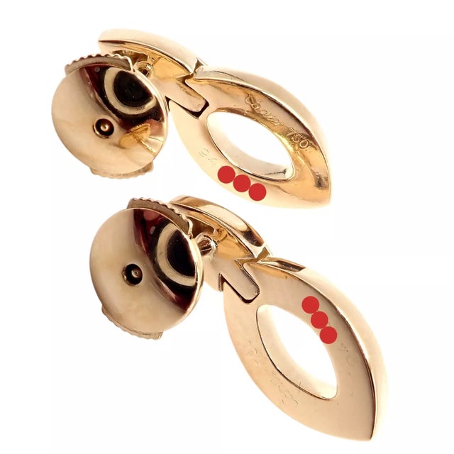 Cartier Late 20th Century Cartier Yellow Gold & Diamond Diadea Link Bracelet & Earrings Set - 3 Pieces For Sale - Image 4 of 12