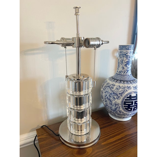 Ralph Lauren Brookings Crystal Table Lamp For Sale - Image 6 of 11