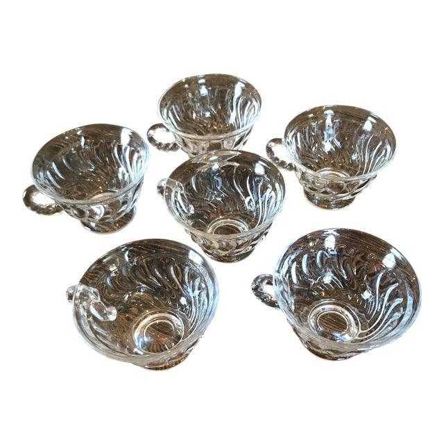 Vintage glass dessert bowls set of 6 chairish