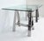 Modern Williams Sonoma Home "Mason" Sawhorse Glass Top Table/Writing Desk For Sale - Image 3 of 15