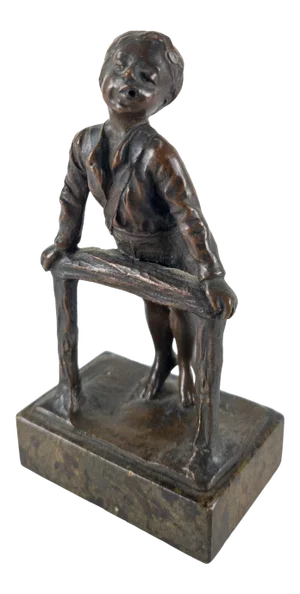 Early 20th Century Austrian German Bronze Boy Figure