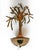 Metal French Olive Tree Gilt Tole Metal Crystal Wall Light For Sale - Image 7 of 11