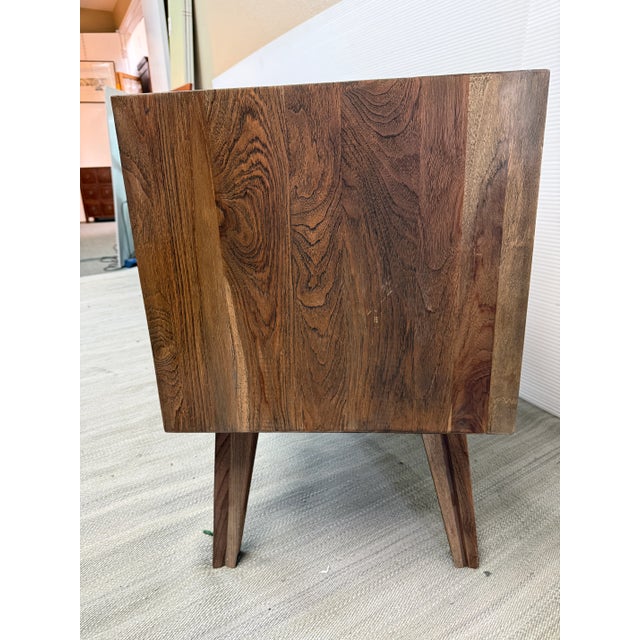 Brownstone Crawford Reclaimed Wood Night Stand For Sale - Image 10 of 12