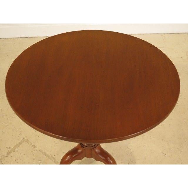 1970s Traditional Kittinger Round Mahogany Colonial Williamsburg