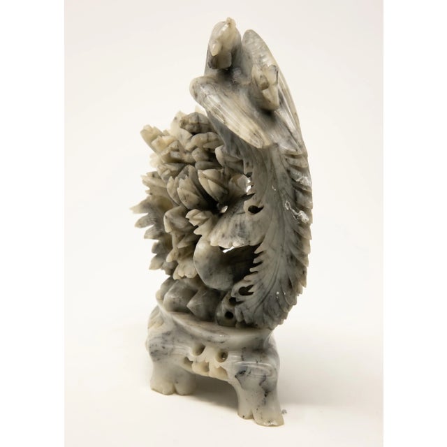 Mid 20th Century Chinese Soapstone Hand-Carved with Phoenix For Sale - Image 10 of 13