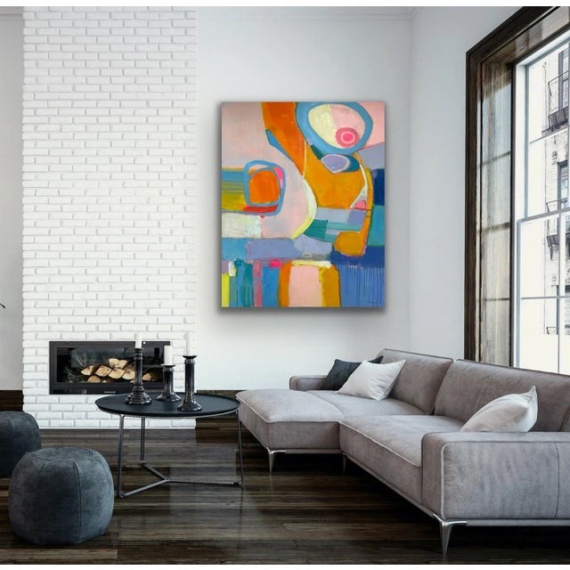 Contemporary Abstract Modern Original Oil Painting For Sale - Image 4 of 12