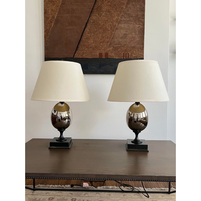 Restoration Hardware Empire Egg Table Lamps a Pair Chairish