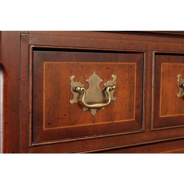 Drexel Wallace Nutting Collection Chippendale Style Mahogany Tall Chest For Sale - Image 9 of 12