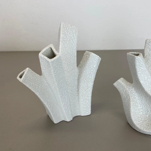 Modernist German Vase Sculptures by Peter Müller for Sgrafo Modern, Set of 3 For Sale - Image 6 of 18