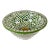 Green Ceramic Countertop Round Handmade Sink for Bathroom For Sale