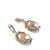 Bochic “Orient” Vintage Multi Sapphire & White Baroque Pearl Earrings Set In 18k For Sale In New York - Image 6 of 8