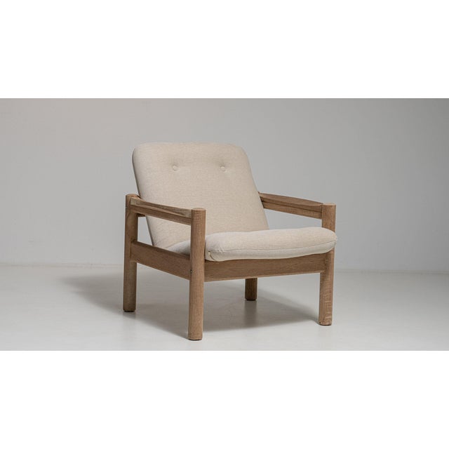 French 19th Century France Cream Wood Armchair For Sale - Image 3 of 11