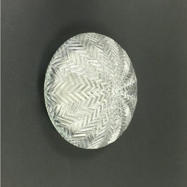 Mid-Century Modern Geometric Glass Wall Light from Limburg, Germany, 1970s For Sale - Image 3 of 9