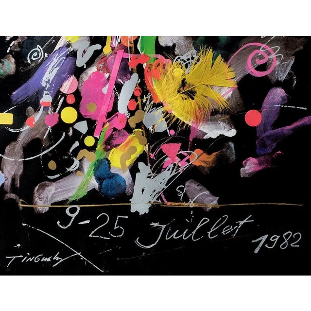 Original first edition silkscreen print of the Montreux Jazz Festival 1982 by Jean Tinguely printed by Aldrin Uldry, Berne...