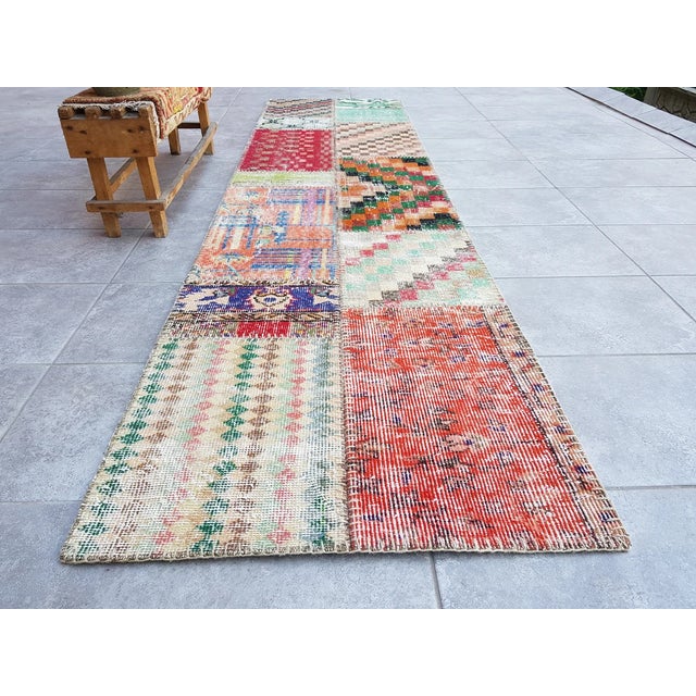 Home Living Vintage Runner Rug For Sale - Image 9 of 10