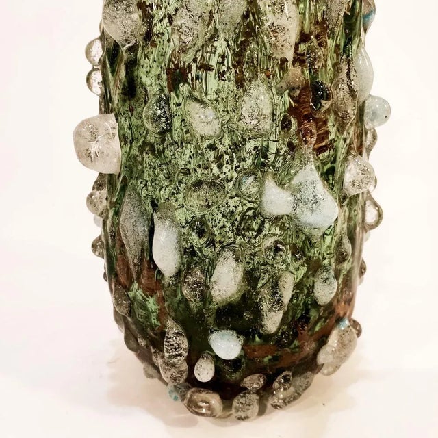 Brown Murano Crystal Vase by Salviati, 1960s For Sale - Image 8 of 10