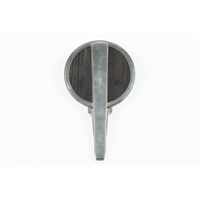 Georg Jensen Sterling Silver and Ebony Hand Mirror No. 224 by Harald Nielsen, Denmark C. 1930 For Sale - Image 10 of 13