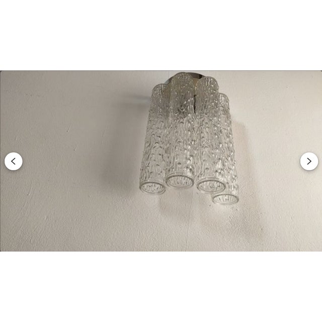 Mid-Century Modern Art Deco Style Murano Glass Wall Lights attributed to Toni Zuccheri for Venini, 1970s, Set of 2 For Sale - Image 8 of 11