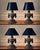 Handsome pair of vintage classic cast iron urn and tassel finials as a lamp. In one of the photos provided 2 different...