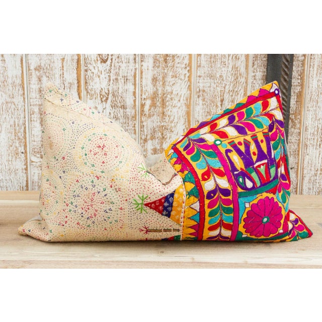 Aung Antique Tribal Grain Sack Pillow For Sale - Image 10 of 10