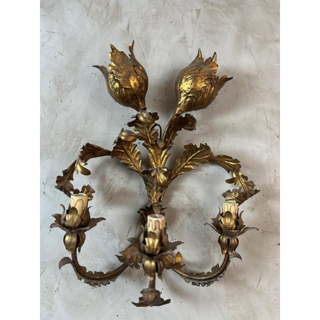 1950s Vintage Italian Wall Lights, 1950s, Set of 2 For Sale - Image 5 of 16