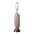 1960s Ceramic Lava Glaze Table Lamp, Tall Sculptural Mid Century Lighting For Sale