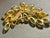 Mid-Century Modern MCM Jewelry by Juliana DeLizza & Elster Style Molded Leaf Navette and Ab Chaton Gold-Tone Brooch Pristine Condition For Sale - Image 3 of 4