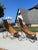Wood 1960s in the Manner of John Risley Braided Woven Rattan Duyan Lounge Chairs - Set of 2 For Sale - Image 7 of 10