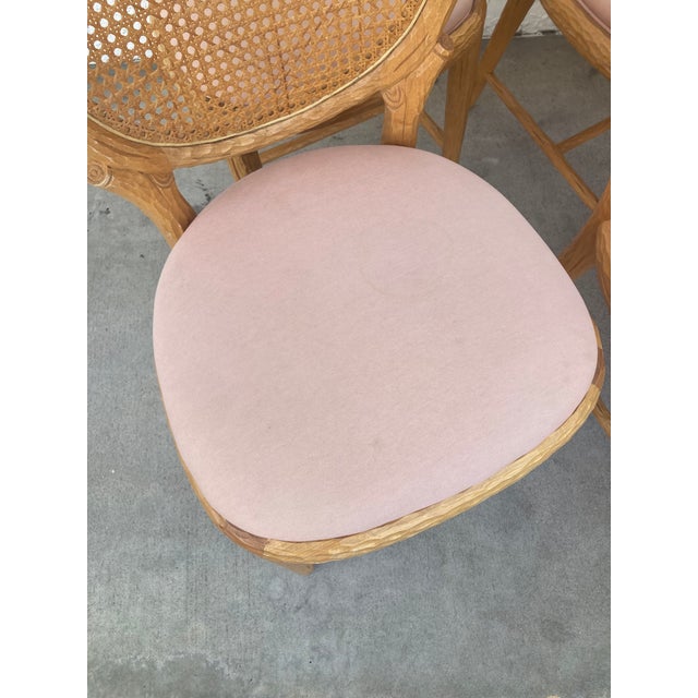 Faux Bois French Louis Style Dining Chairs With Cane Backs -Set of 8 For Sale - Image 12 of 15