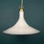 This Mid-Century Murano pendant lamp Tulip was made in Italy in the 70s. Very beautiful white Murano glass in the form of...
