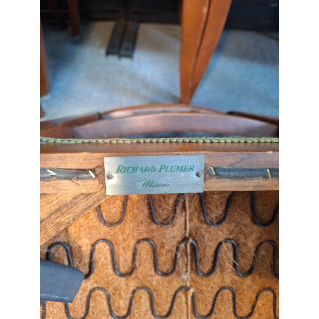 Copper Late 20th Century Set of 6 Richard Plummer Solid Cherry Dining Chairs For Sale - Image 8 of 12